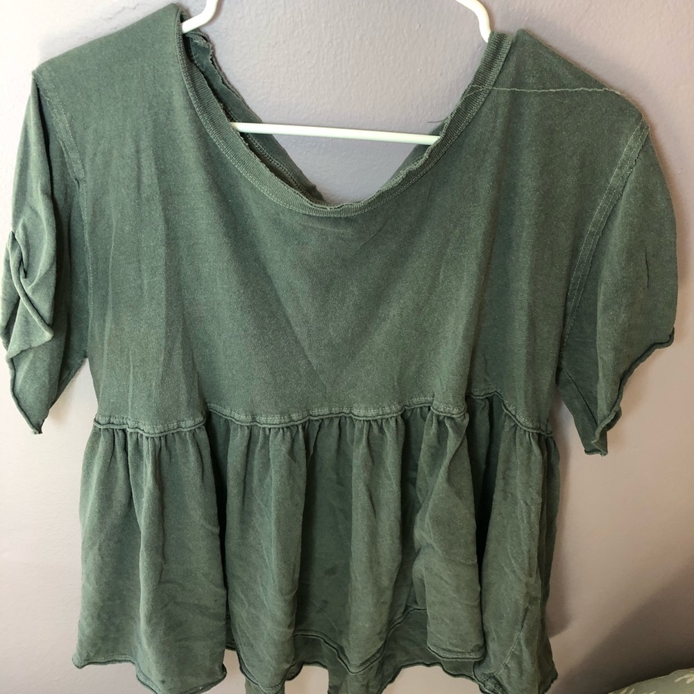 Free People Grey Shirt